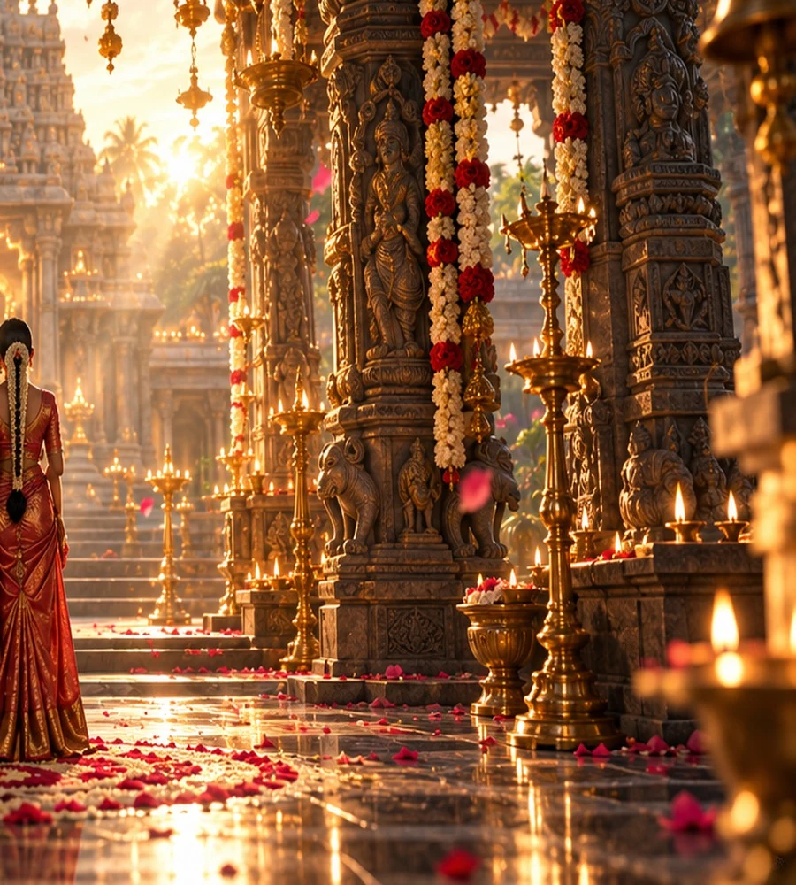 Temple flowers